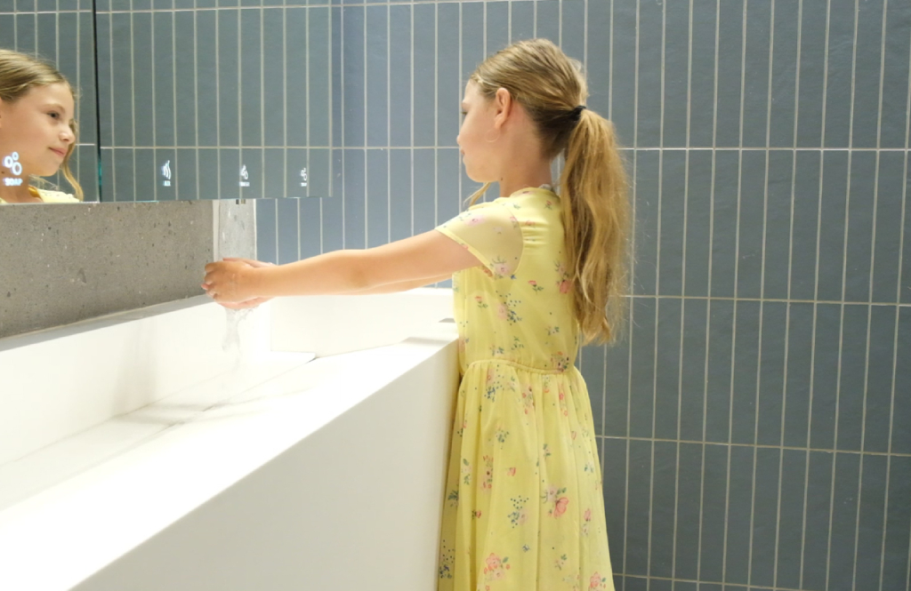 Innovate Hygiene with Stern's Behind-the-Mirror Touchless Faucets - SWAR Advancements